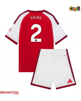 Arsenal William Saliba #2 Echipament de Fotbal Replică 2026-27 Copii Acasa (+ Șorturi)